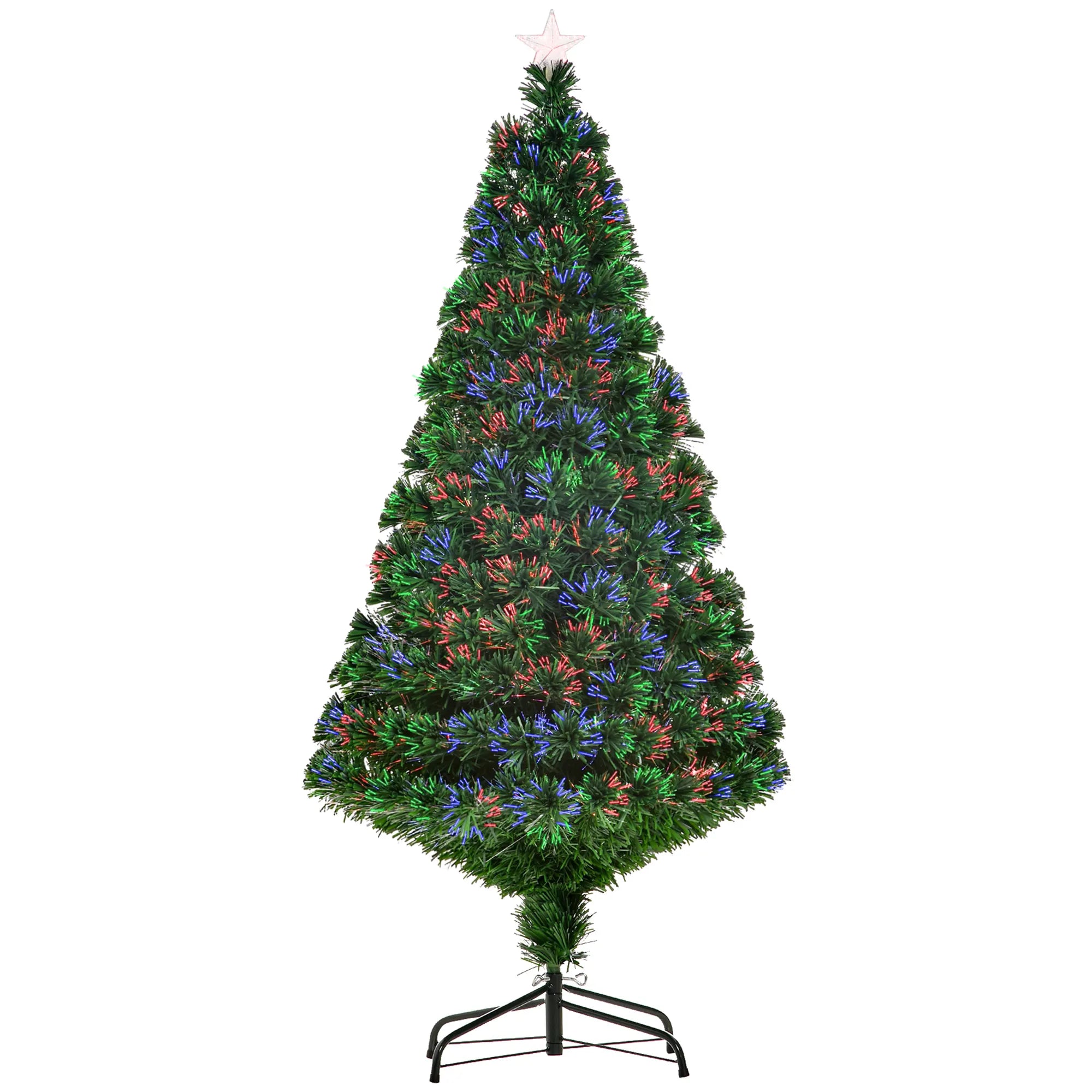 Dirbtinė eglutė su šviesolaidžiu, 150 cm, žalia