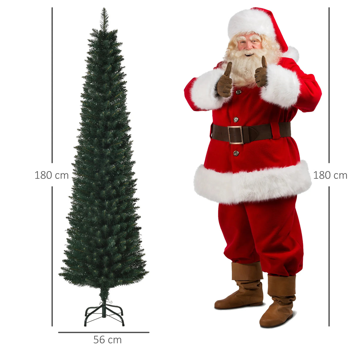 Dirbtinė kalėdinė eglutė, 180 cm, 380 šakelių, atspari ugniai