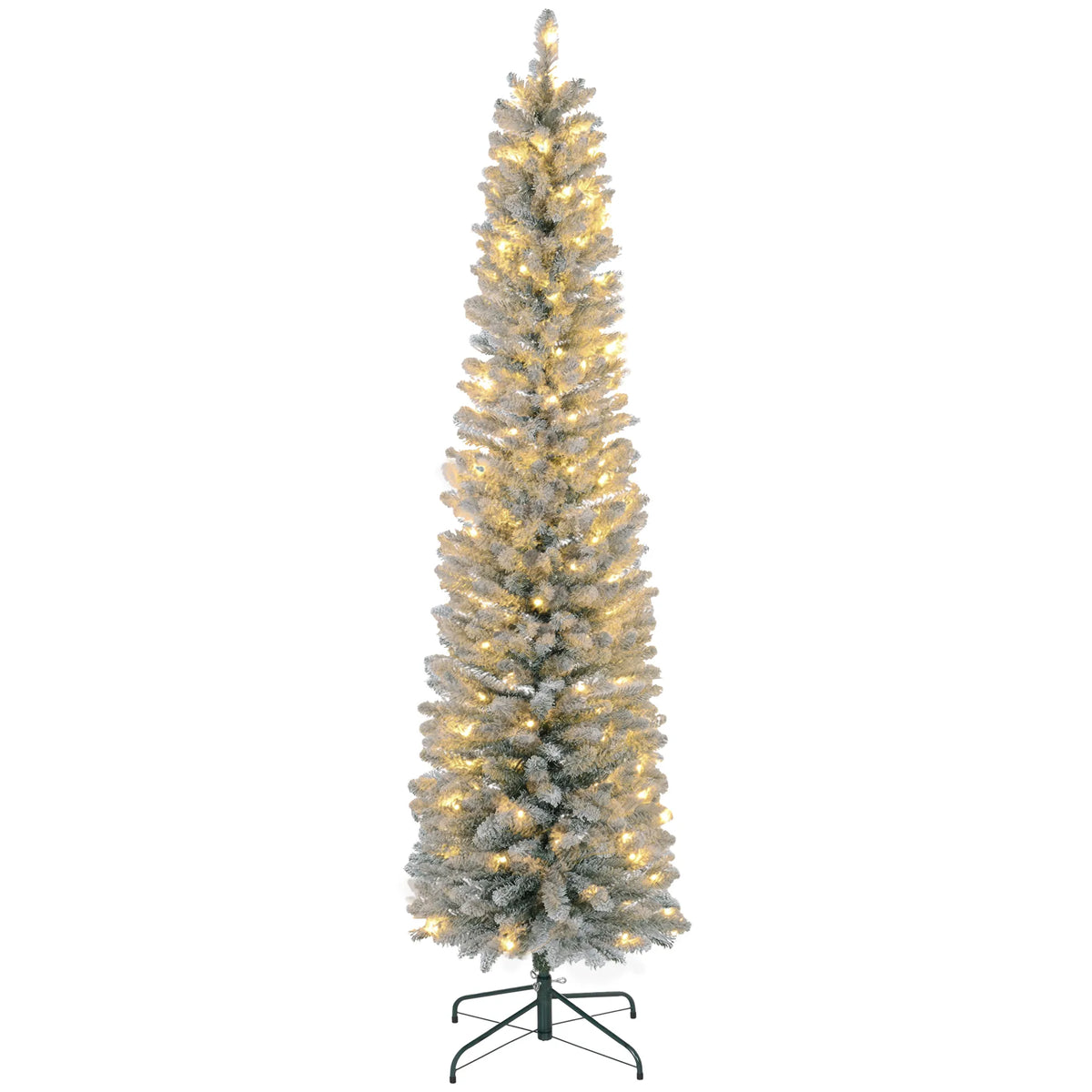 Dirbtinė kalėdinė eglutė, 210 cm, su LED girlianda