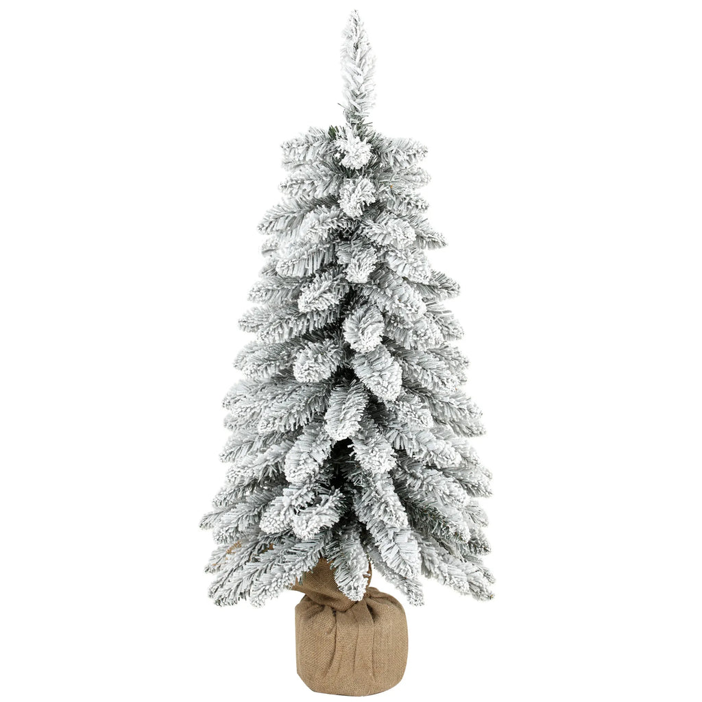 Dirbtinė kalėdinė eglutė, 90 cm, 107 šakelių viršūnėlės, balta