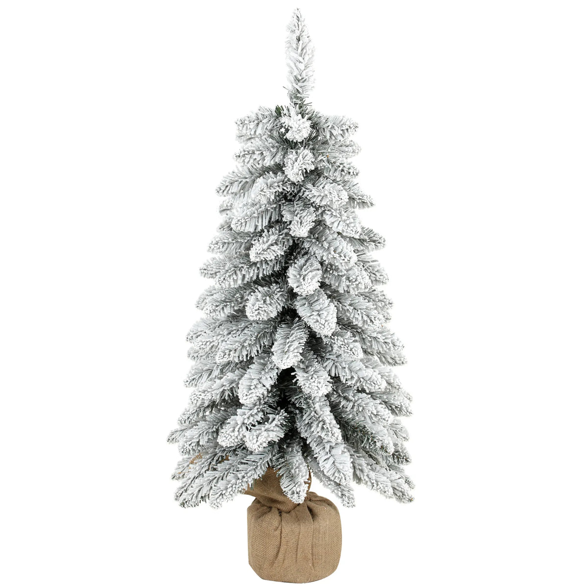 Dirbtinė kalėdinė eglutė, 90 cm, 107 šakelių viršūnėlės, balta
