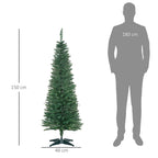 Dirbtinė Kalėdų eglutė, 150 cm, 294 šakelių viršūnėlės, žalia