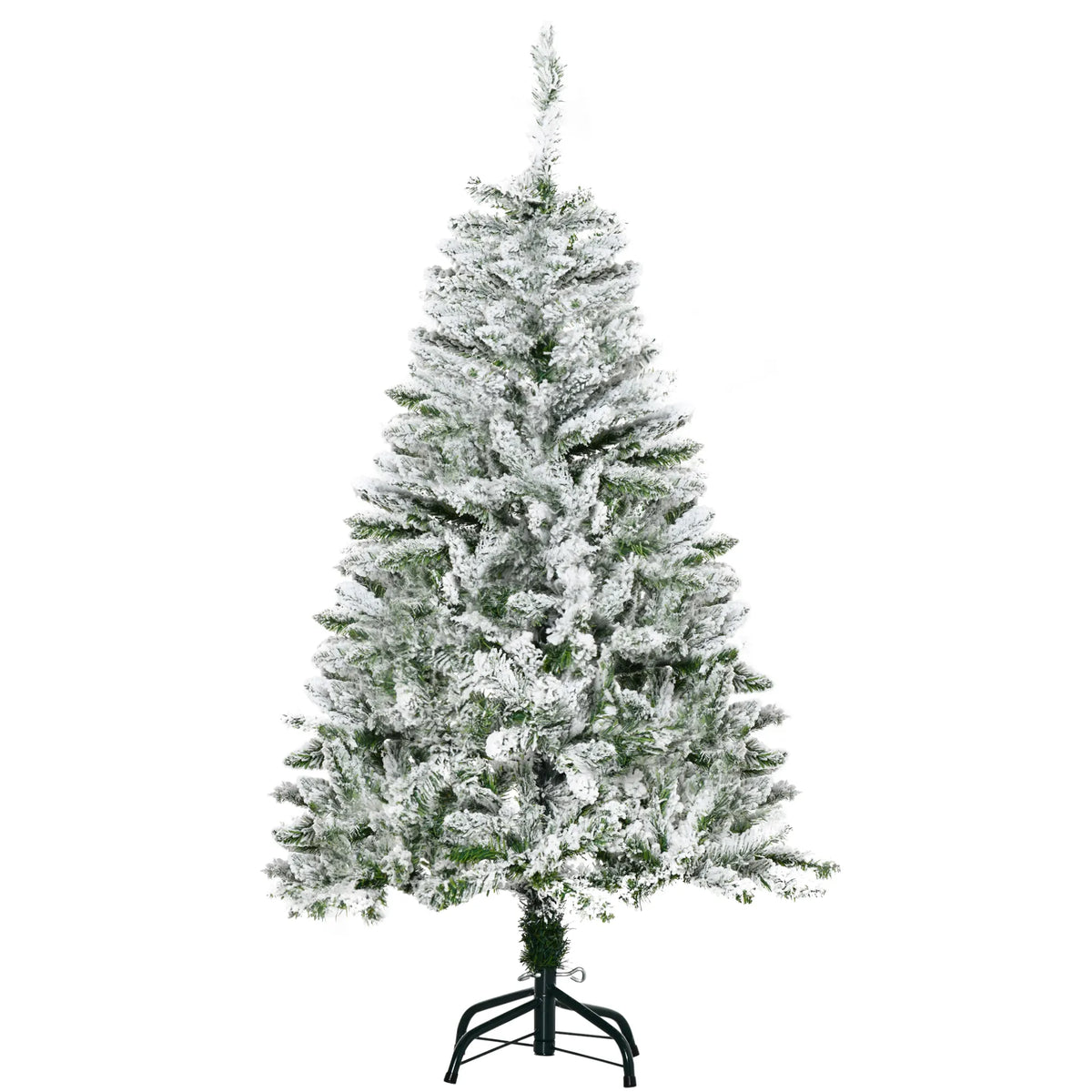 Dirbtinė Kalėdų eglutė su sniego efektu, 120 cm, žalia/balta
