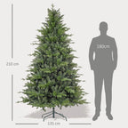 Dirbtinė Kalėdų eglutė su sniego efektu, 150 cm, žalia ir balta