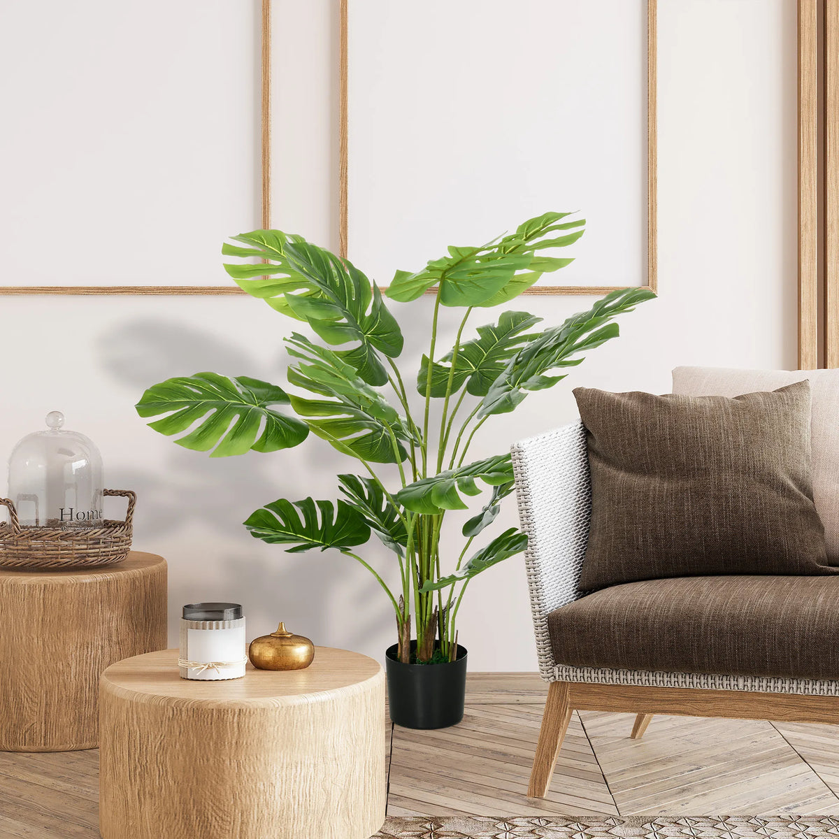 Dirbtinė Monstera Deliciosa, 120 cm, žalia