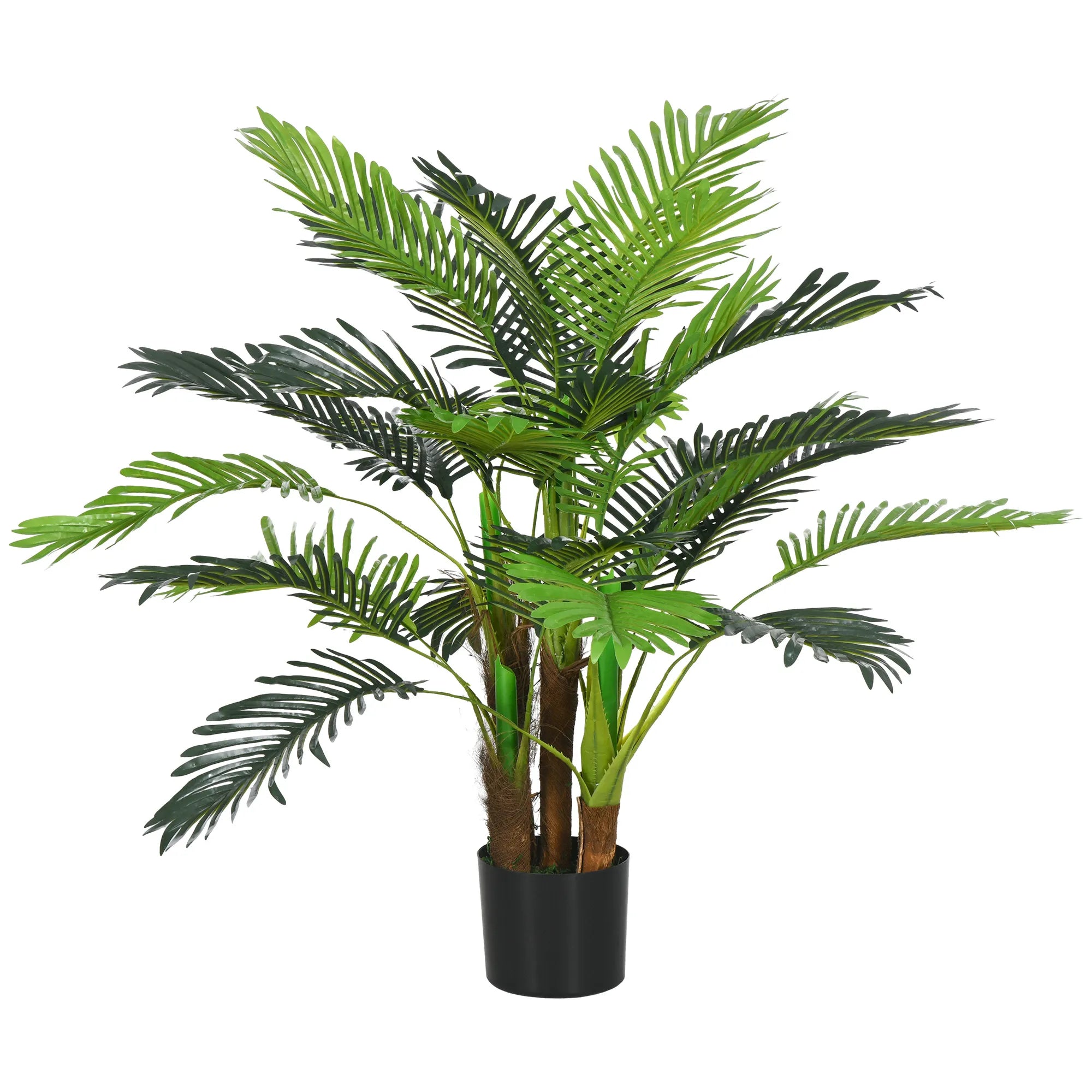 Dirbtinė palmė, 1 m, su vazonu, žalia