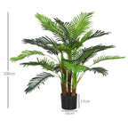 Dirbtinė palmė, 1 m, su vazonu, žalia