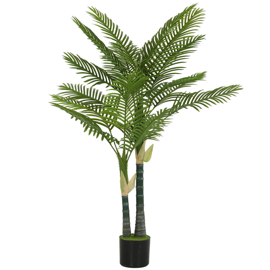 Dirbtinė palmė, 150 cm aukščio dekoratyvinė kambarinė gėlė, žalia