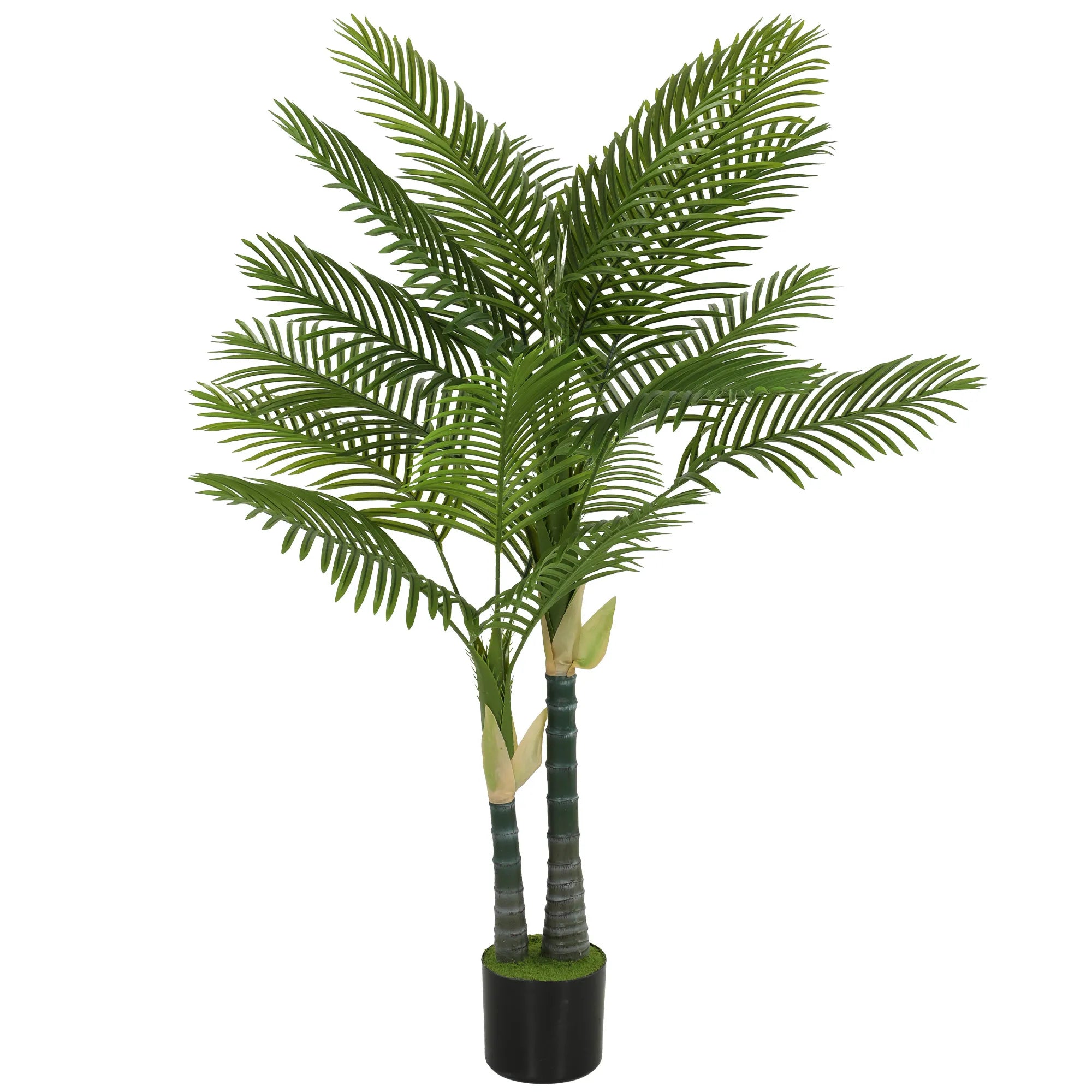 Dirbtinė palmė, 150 cm aukščio dekoratyvinė kambarinė gėlė, žalia