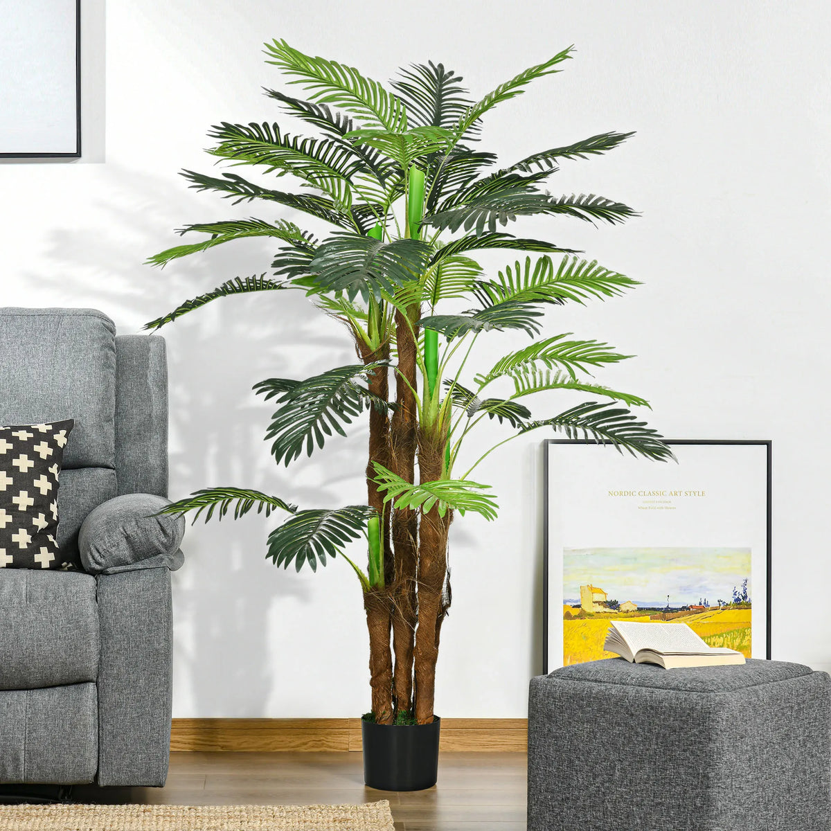 Dirbtinė palmė, 1,6 m, žalia
