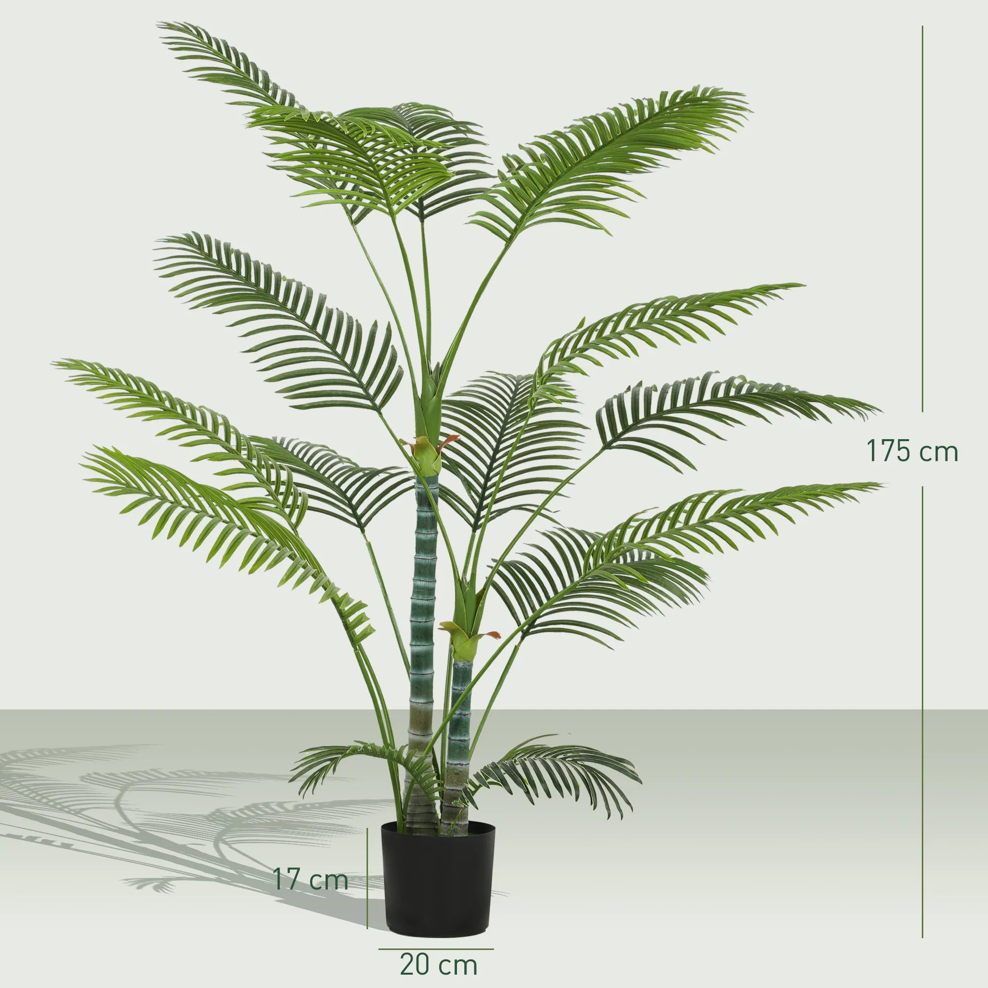 Dirbtinė palmė, 175 cm, žalia