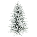 Dirbtinė pušis su sniegu, 150 cm, žalia ir balta