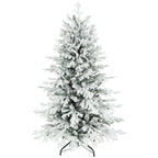 Dirbtinė pušis su sniegu, 150 cm, žalia ir balta