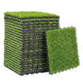 Dirbtinė žolė plytelėmis 30x30 cm su drenažo sistema – klojimas ant terasos