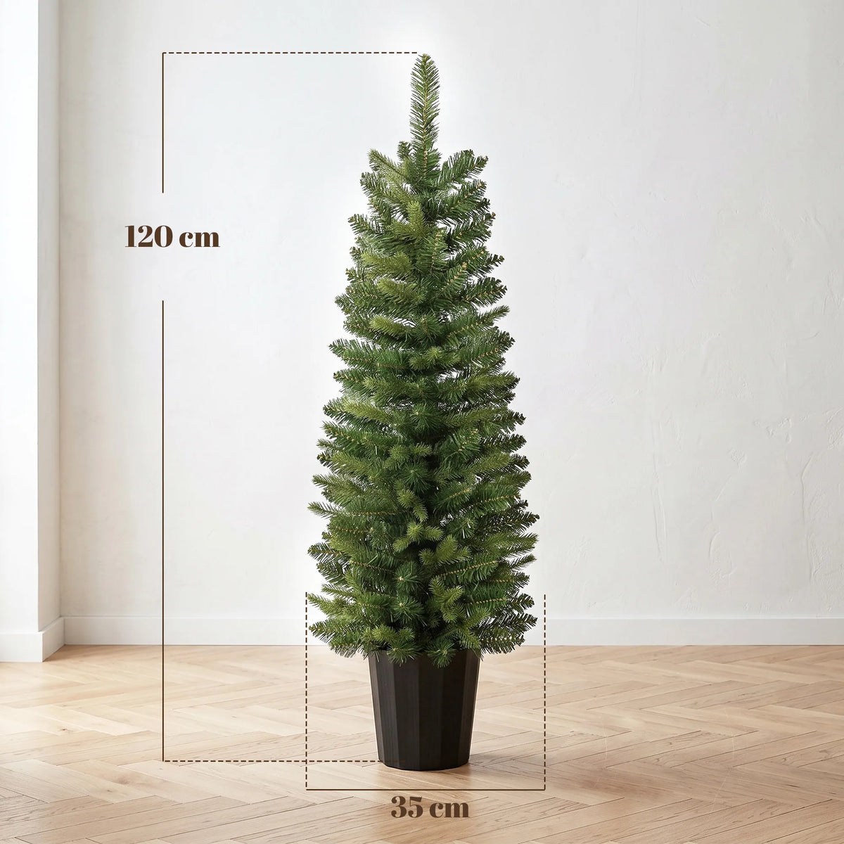 Dirbtinės kalėdinės eglutės, 2 vnt., 120 cm, 170 šakelių viršūnėlių