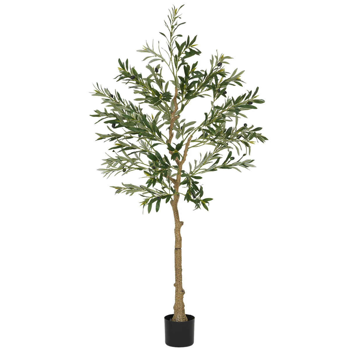 Dirbtinis alyvmedis, 150 cm, su vazonu, žalias