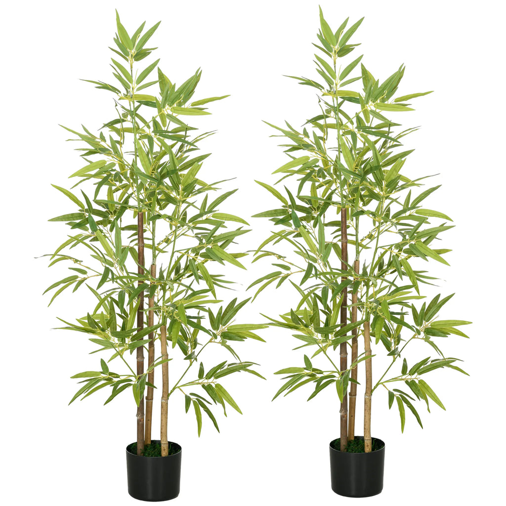 Dirbtinis bambukas 2 vnt., 120 cm, žalias