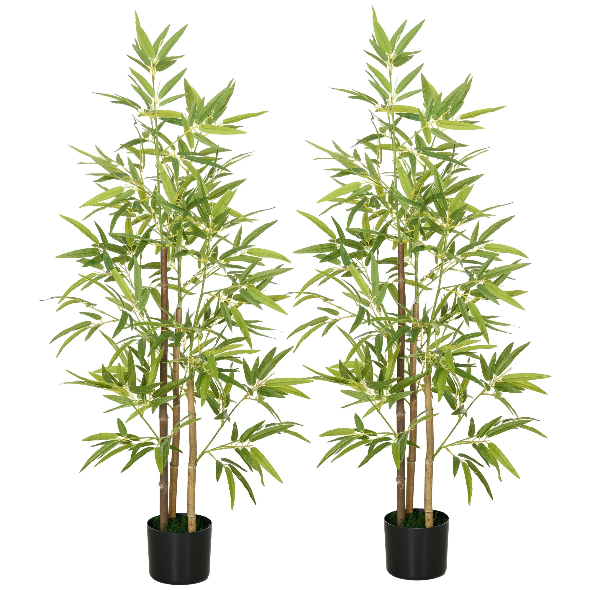 Dirbtinis bambukas 2 vnt., 120 cm, žalias