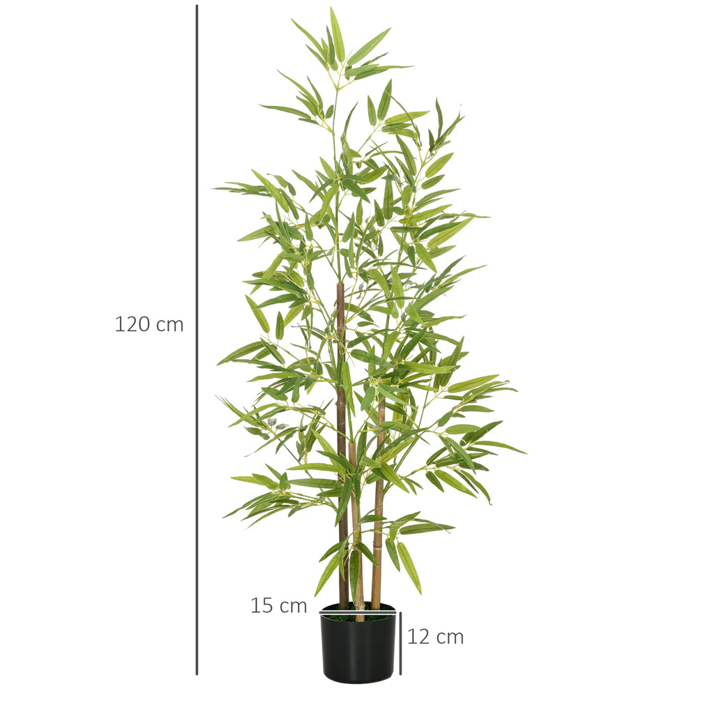 Dirbtinis bambukas 2 vnt., 120 cm, žalias