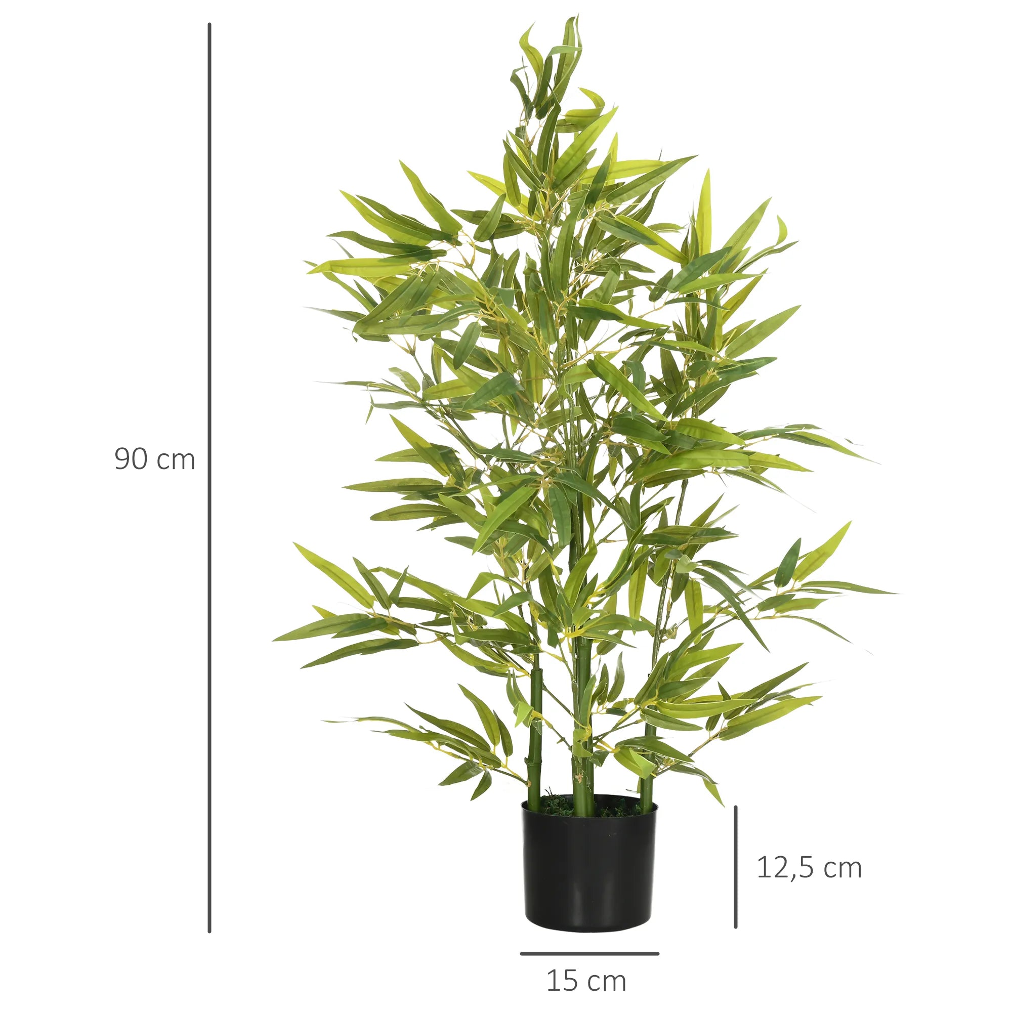 Dirbtinis bambukas, 90 cm, žalias