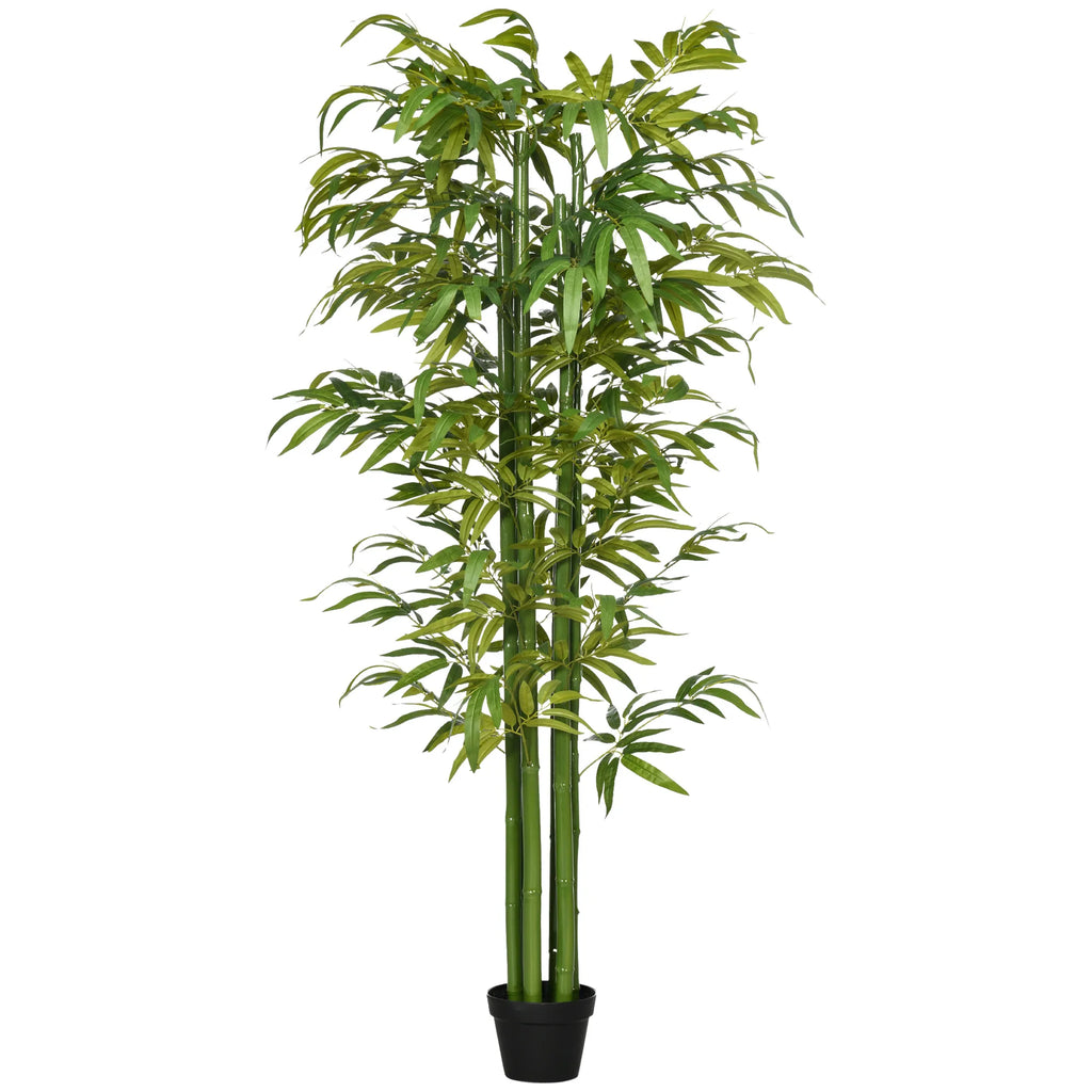 Dirbtinis bambukas vazone, 180 cm, žalias