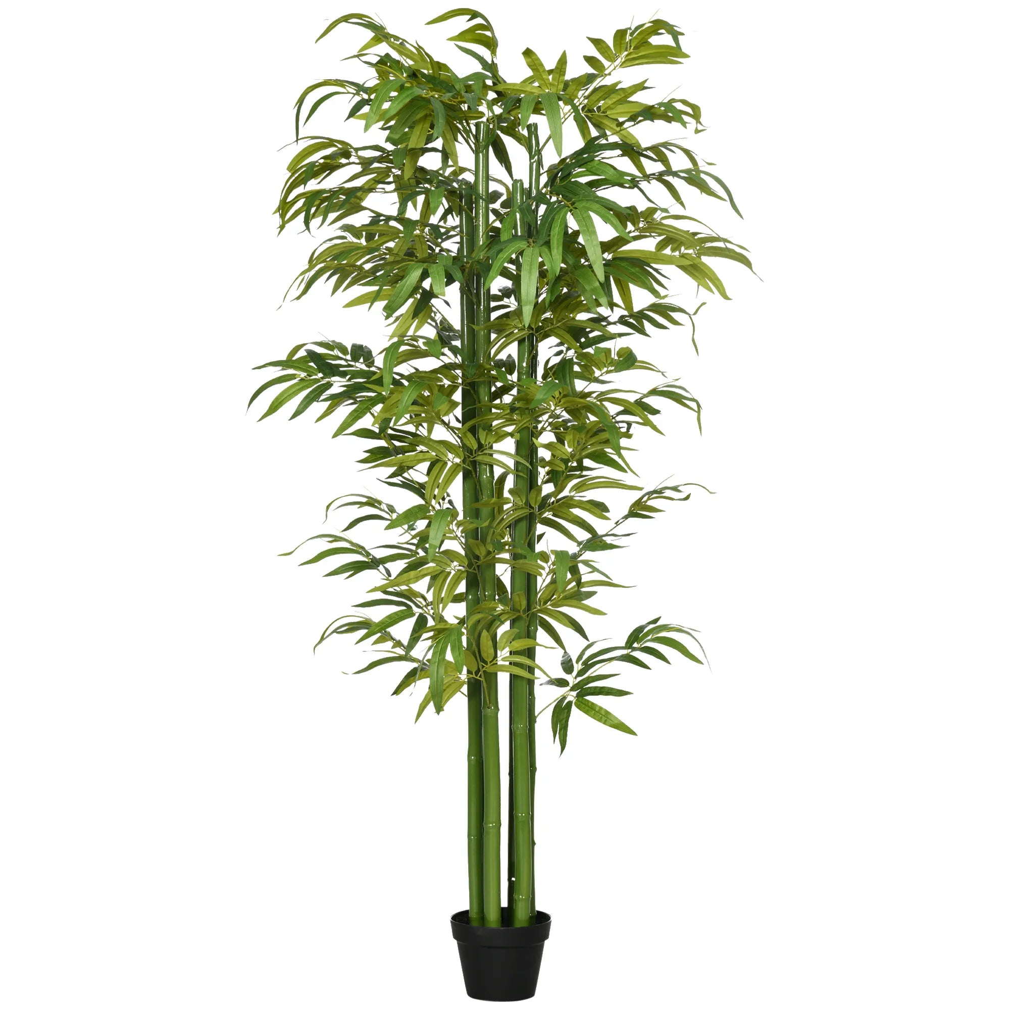 Dirbtinis bambukas vazone, 180 cm, žalias