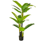 Dirbtinis bananas 150 cm su vazonu, žalias