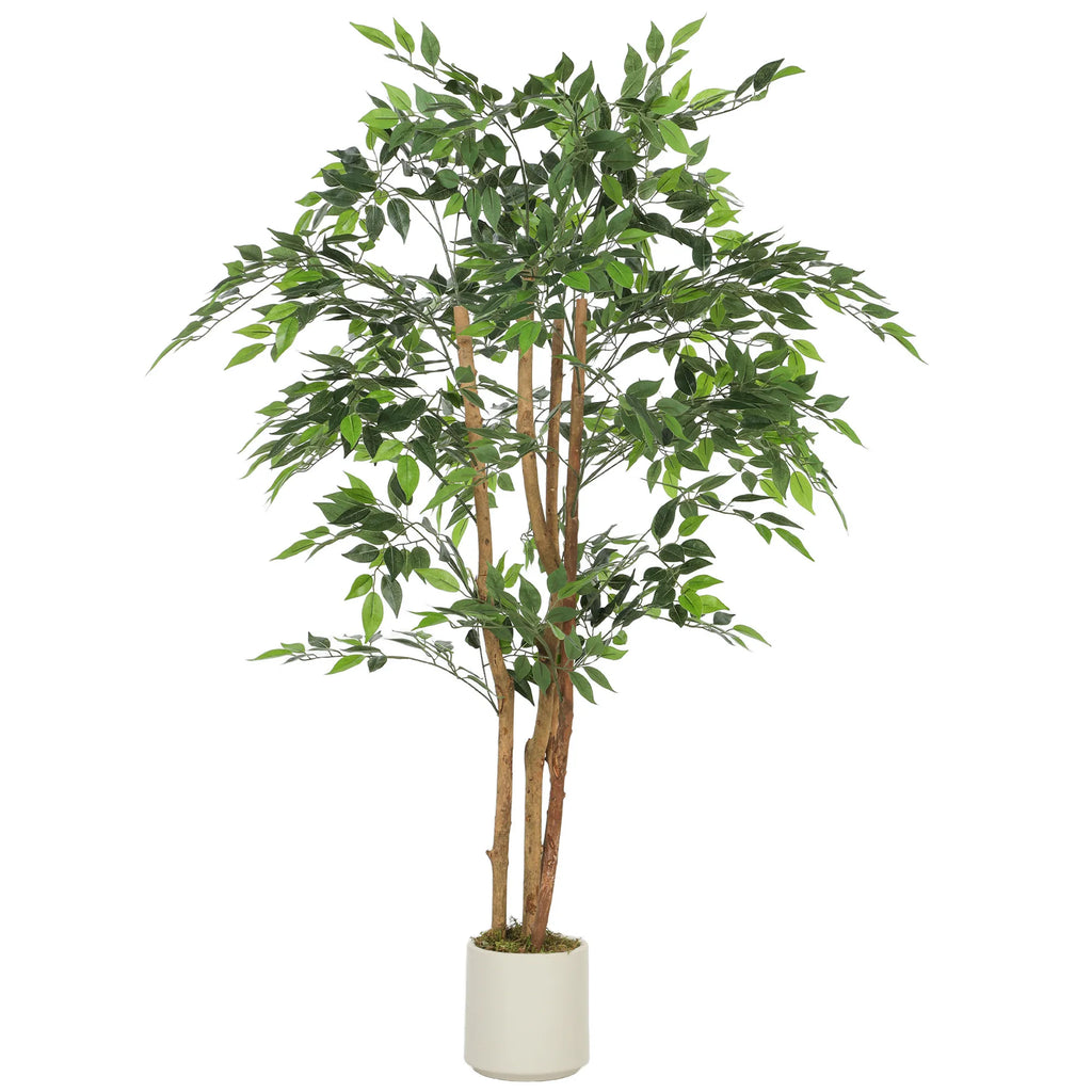 Dirbtinis banijinis medis su vazonu, 150 cm, žalias