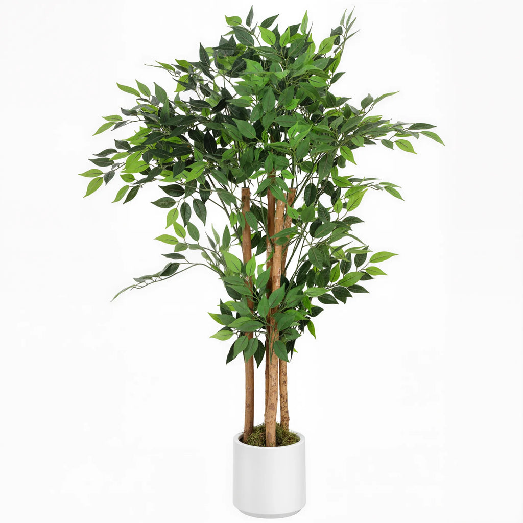 Dirbtinis banjano medis 120 cm su vazonu, žalias