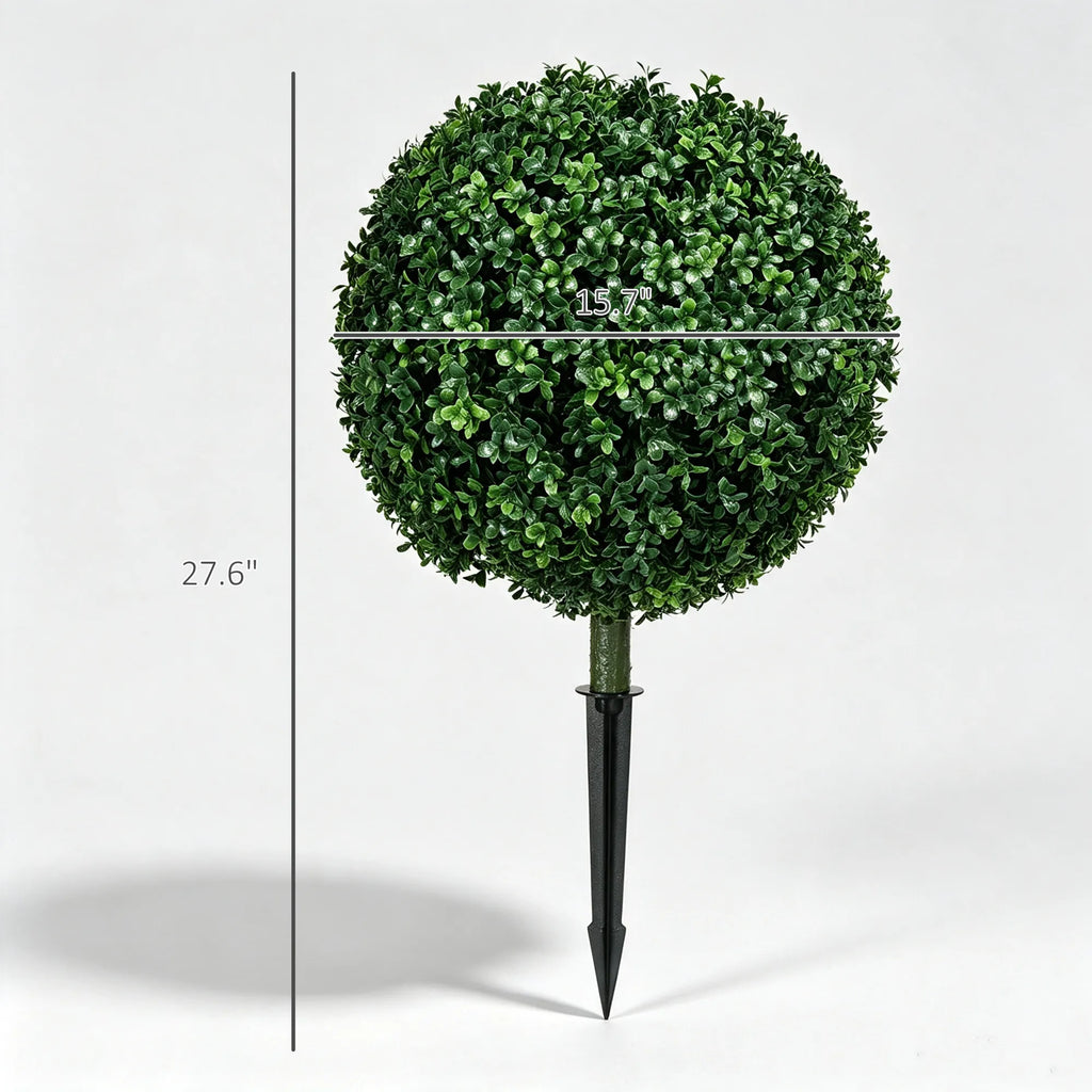 Dirbtinis buksmedis 70 cm, 2 vnt., žalias