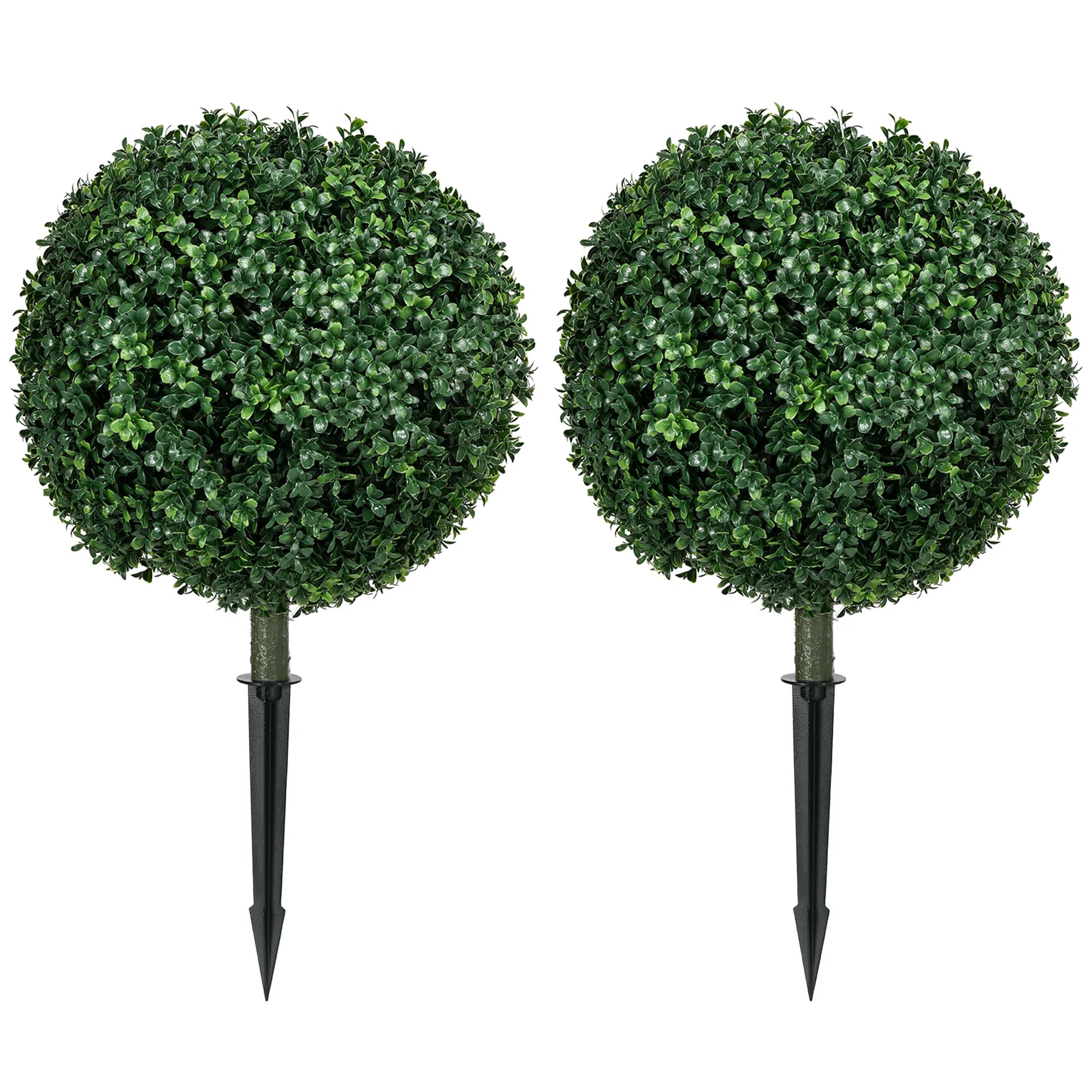 Dirbtinis buksmedis 70 cm, 2 vnt., žalias