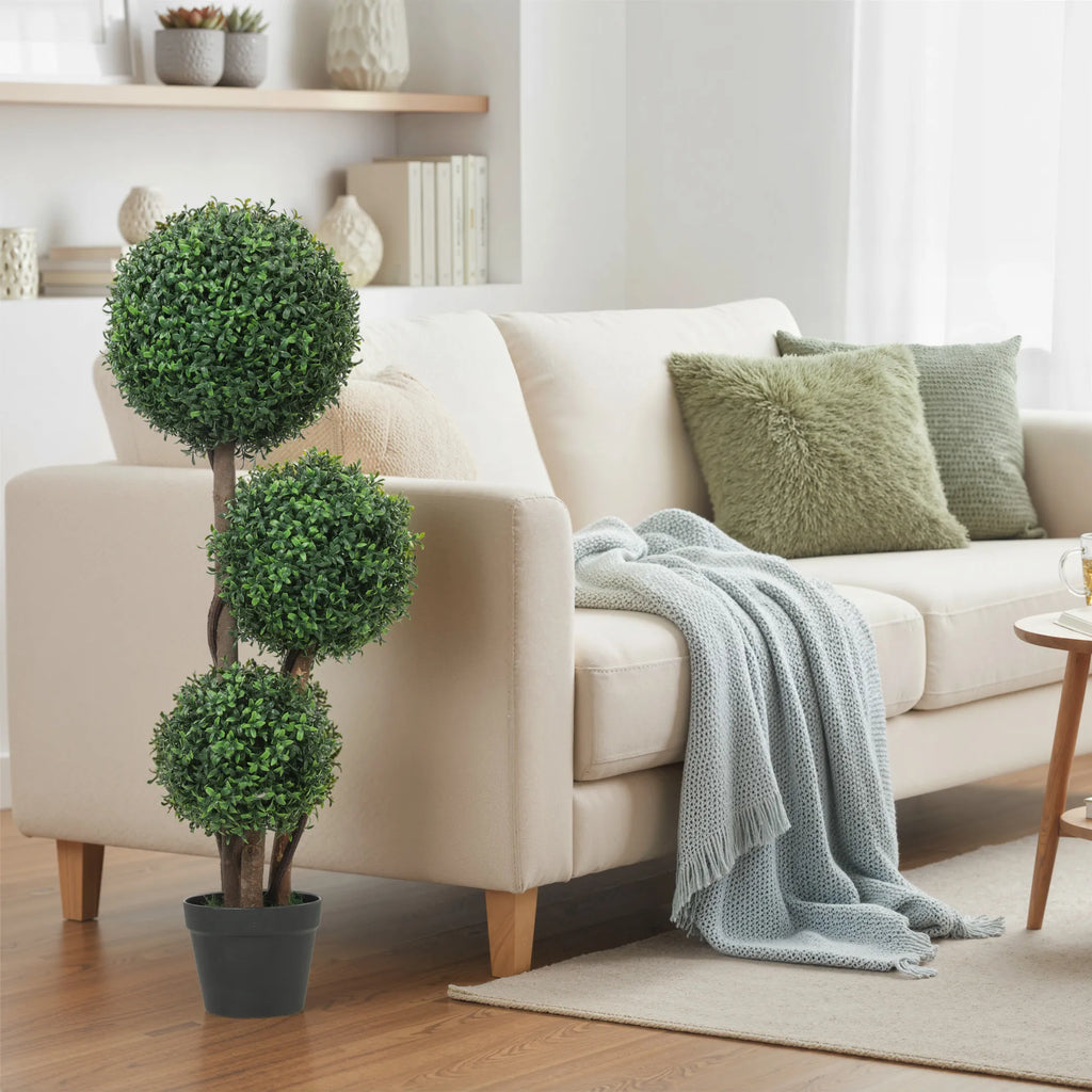 Dirbtinis buksmedis dekoratyvinis, 100 cm, žalias