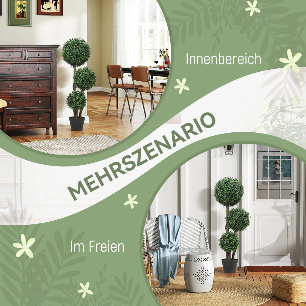 Dirbtinis buksmedis dekoratyvinis, 100 cm, žalias