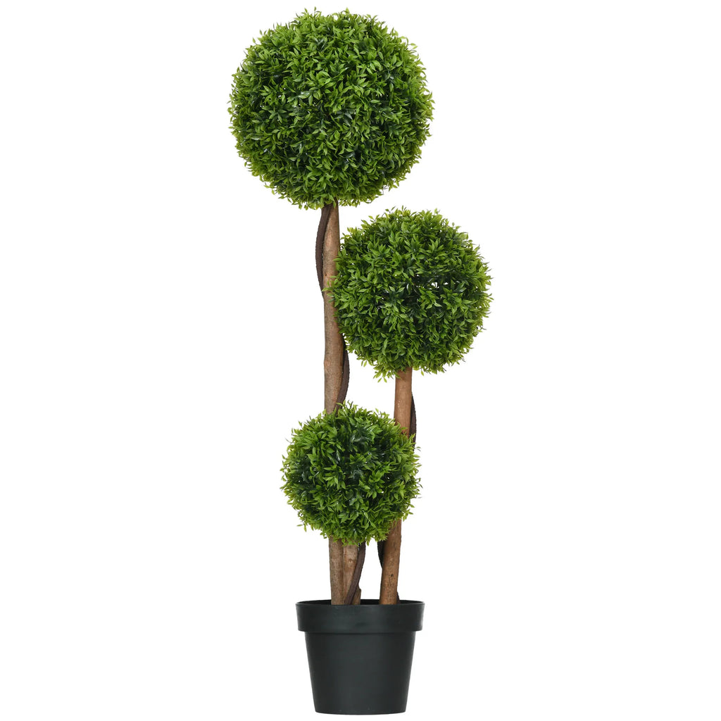 Dirbtinis buksmedis dekoratyvinis, 110 cm aukščio, žalias