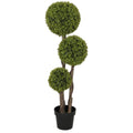 Dirbtinis buksmedis vazone 115 cm, žalias
