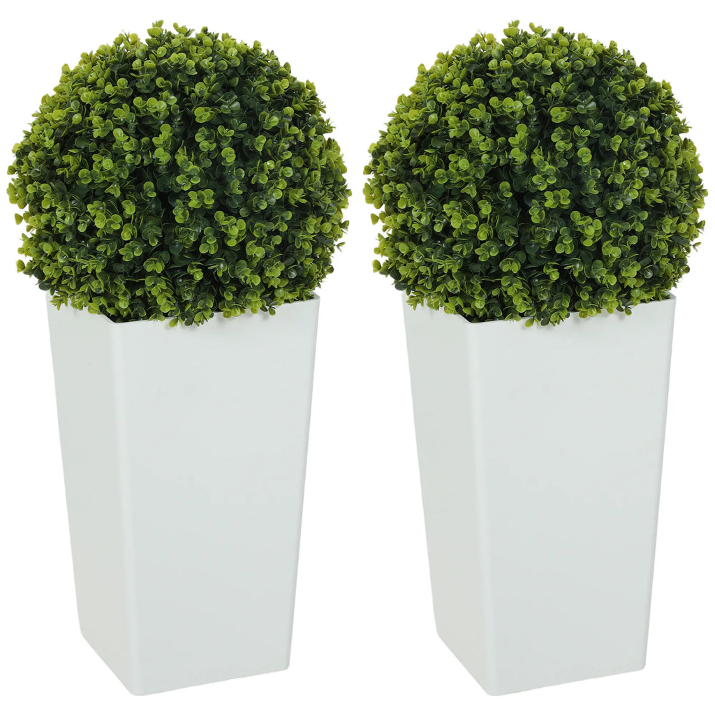 Dirbtinis eukaliptas rutulio formos 65 cm, 2 vnt., žalias