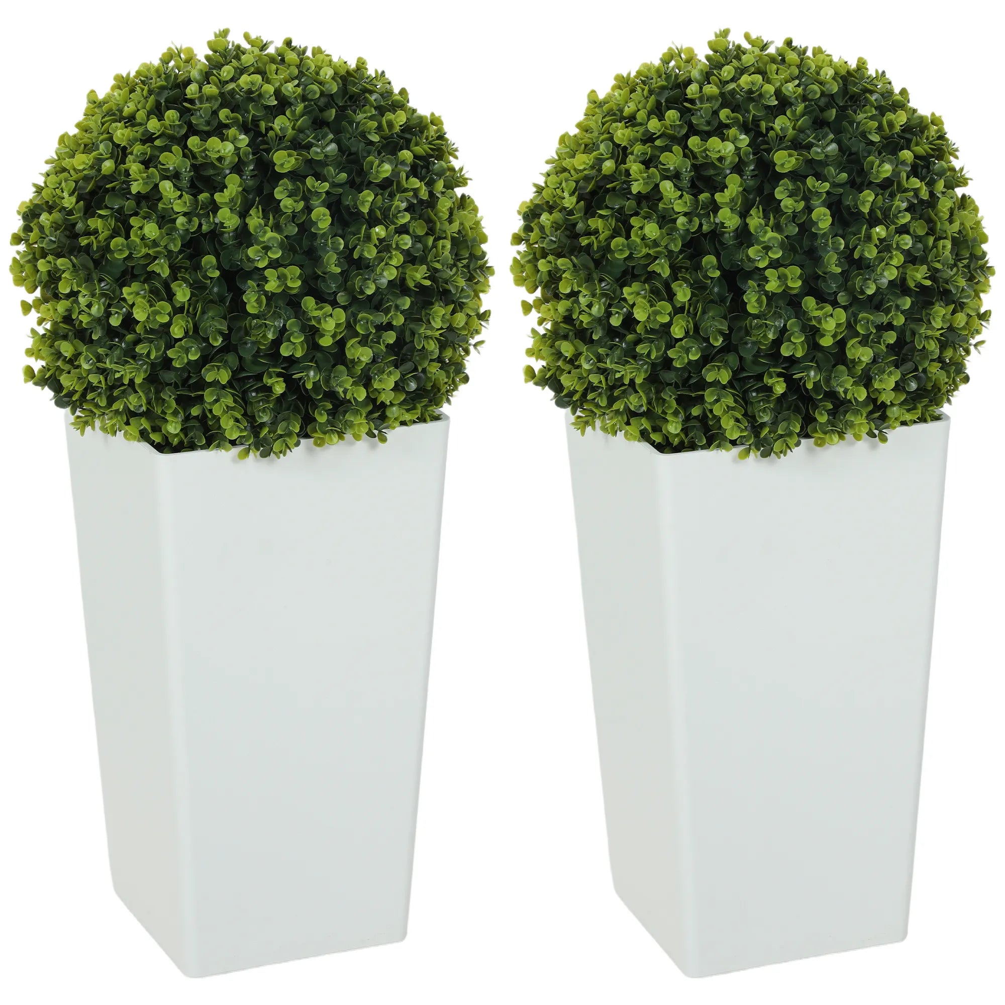 Dirbtinis eukaliptas rutulio formos 65 cm, 2 vnt., žalias