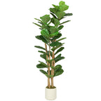 Dirbtinis figmedis su vazonu, 150 cm, žalias