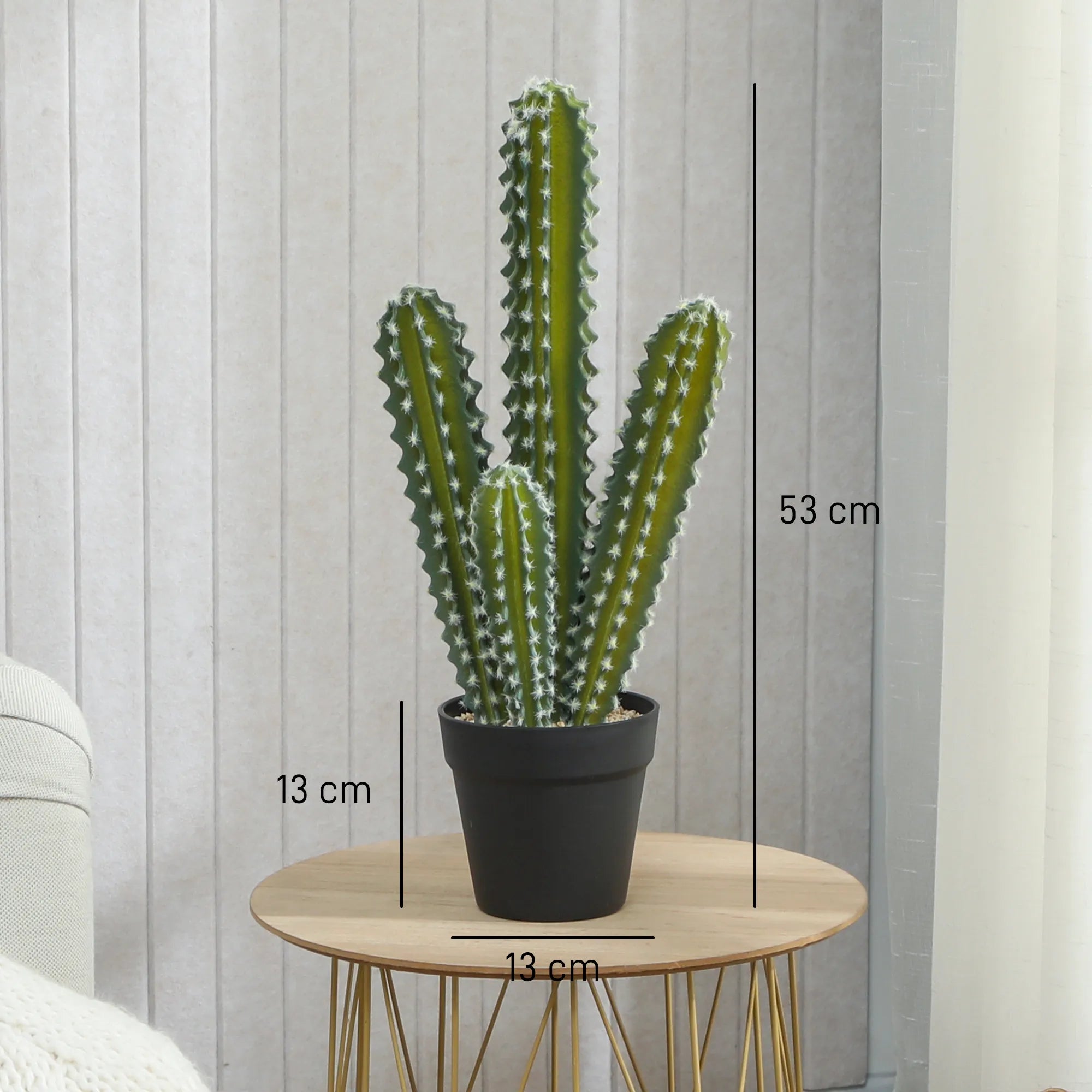 Dirbtinis kaktusas vazone 53 cm žalias
