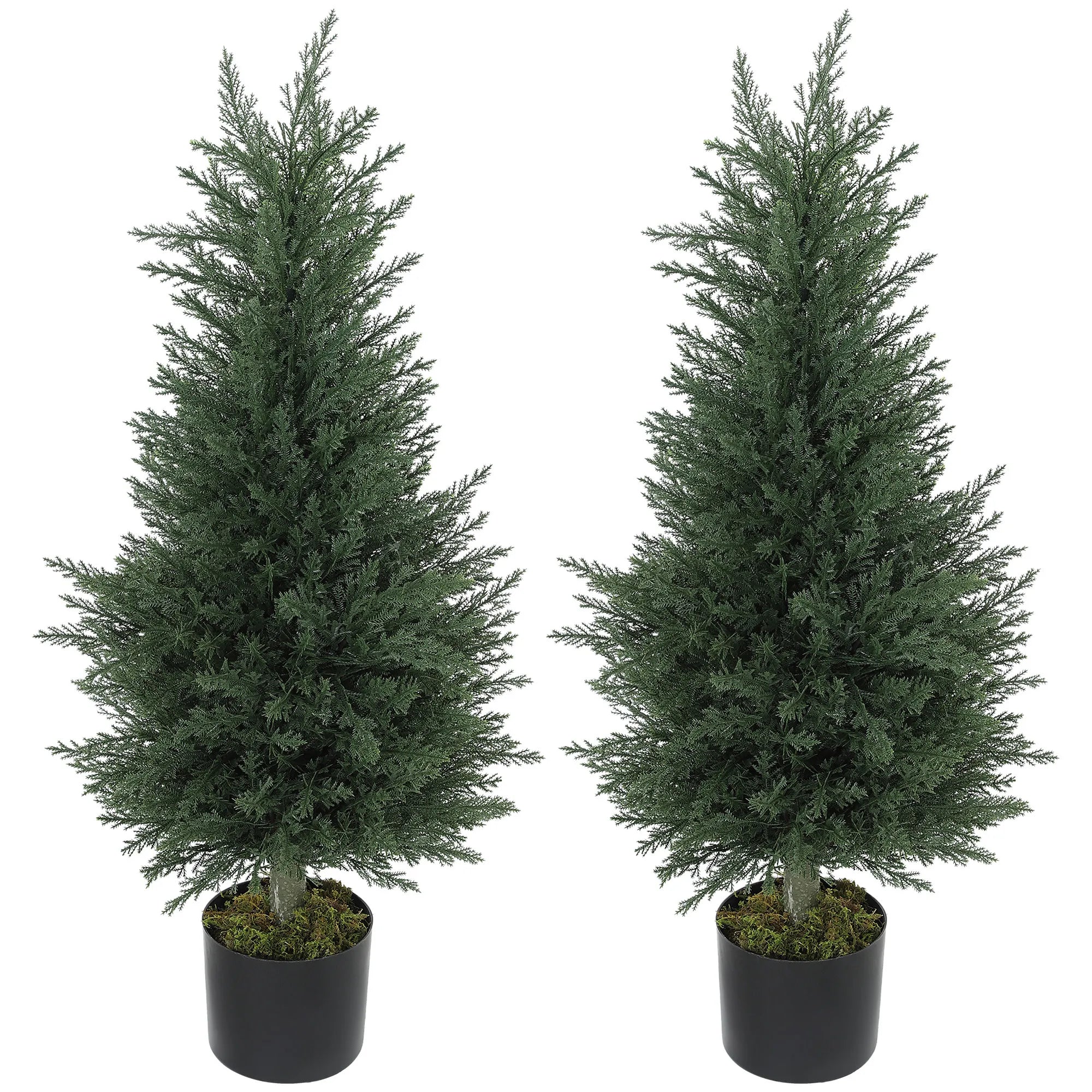 Dirbtinis kiparisas, 90 cm, 2 vnt., žalias