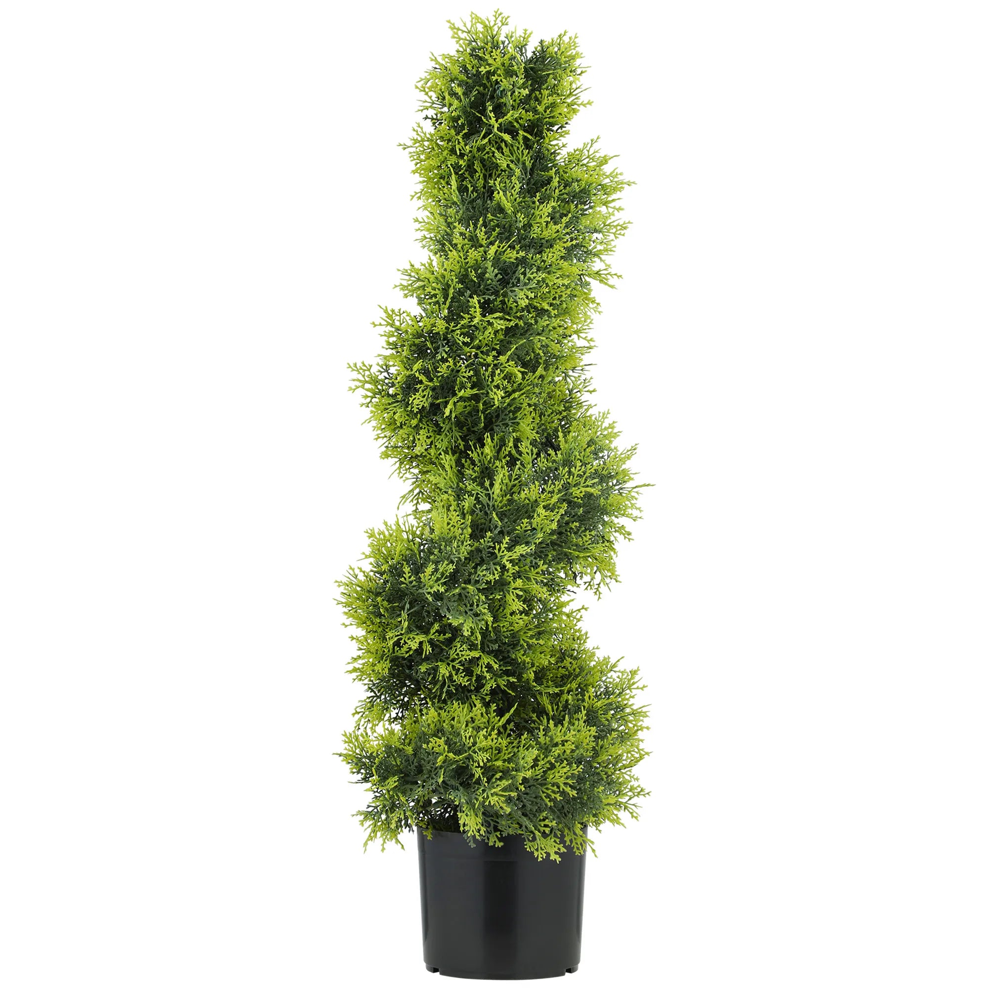 Dirbtinis kiparisas, spiralinis, 90 cm, žalias