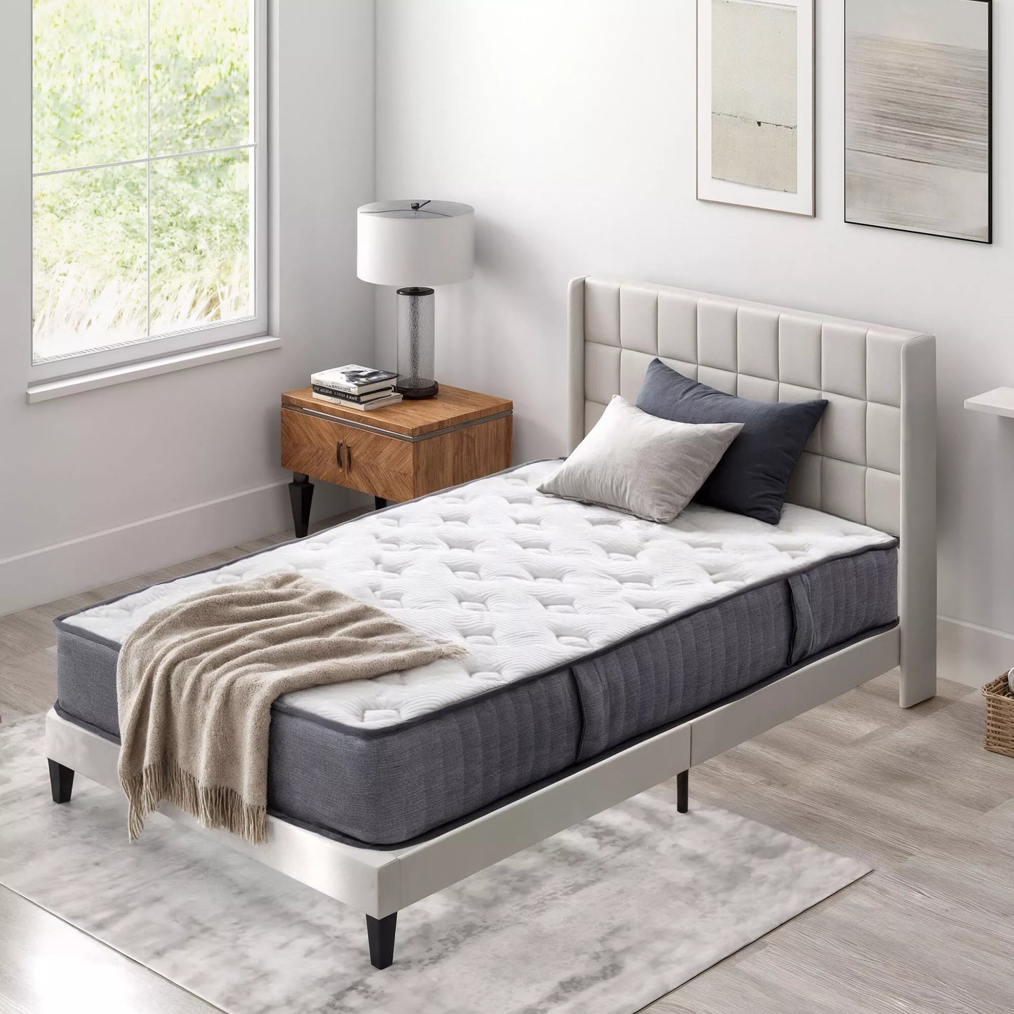 Čiužinys 90x200 cm, 25,8 cm aukštis, 7 zonų ergonomiškas, su nuimamu, skalbiamu užvalkalu