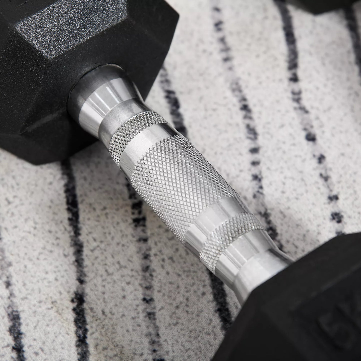 Šešiakampės hantelės, 2 vnt. rinkinys su rifliuota rankena, ketaus hantelių komplektas, 2 x 5 kg, hanteliai vyrams ir moterims, namams, sporto salei, jėgos treniruotėms