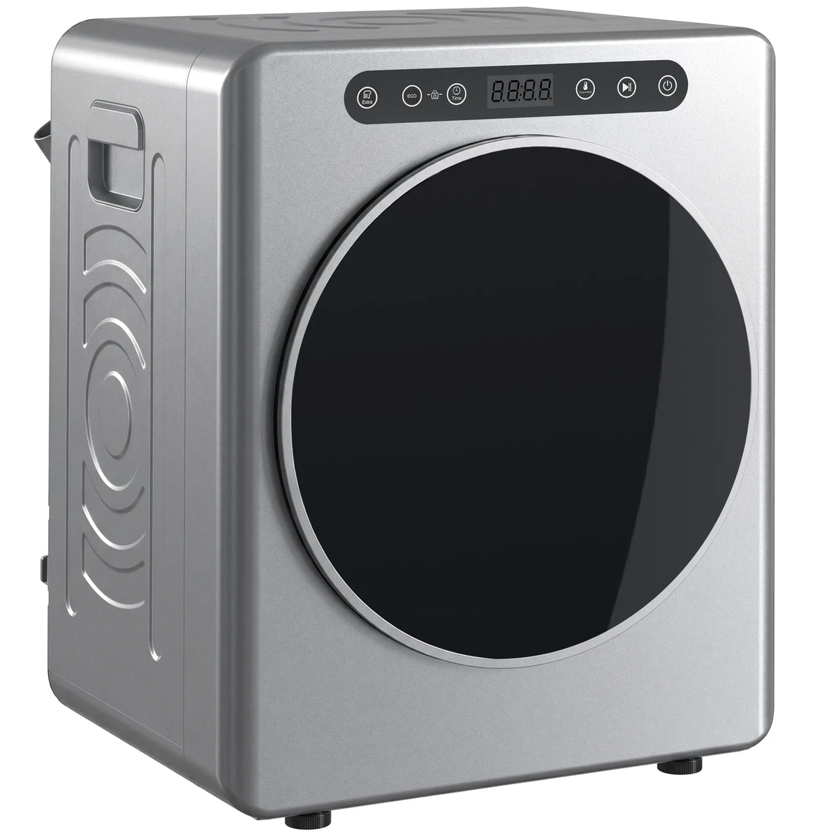 Drabužių džiovyklė 1000 W, kompaktiška, 5 kg, sidabrinė