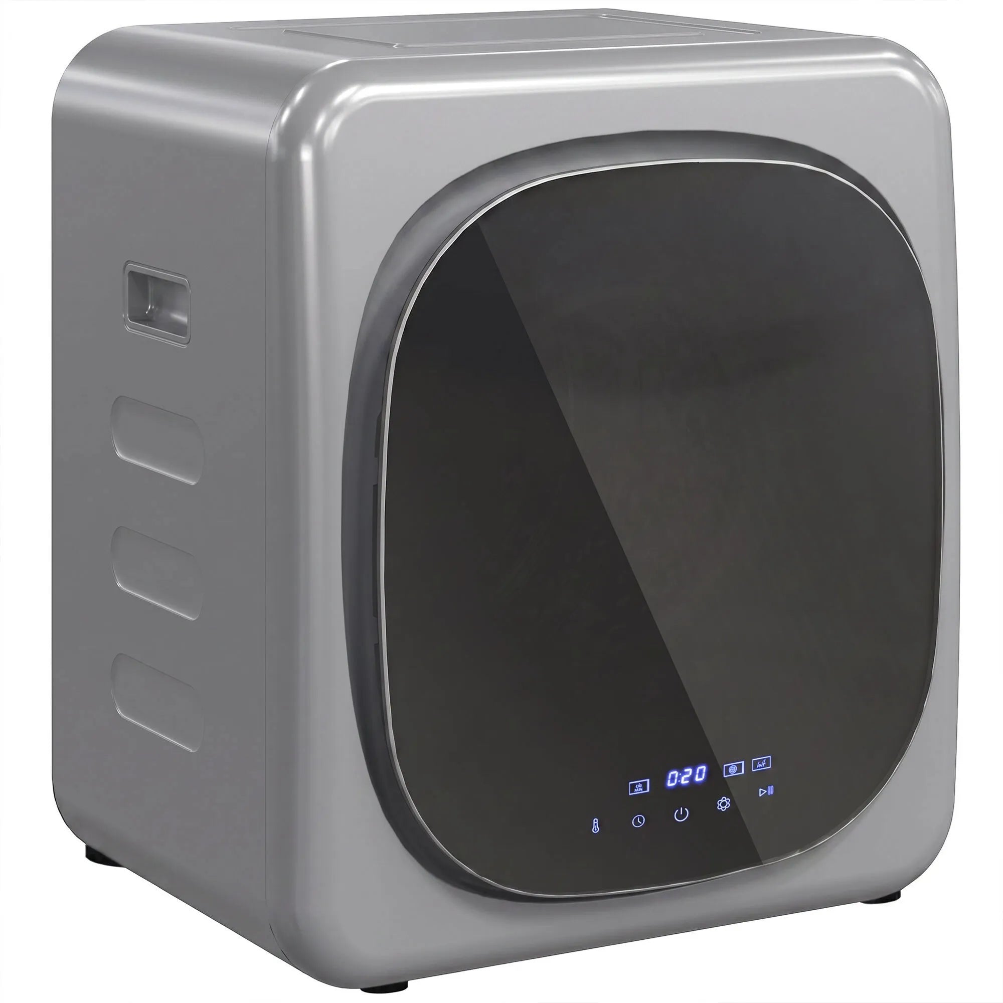 Drabužių džiovyklė, 2,5 kg, 800 W, su išmaniuoju režimu, sidabrinė