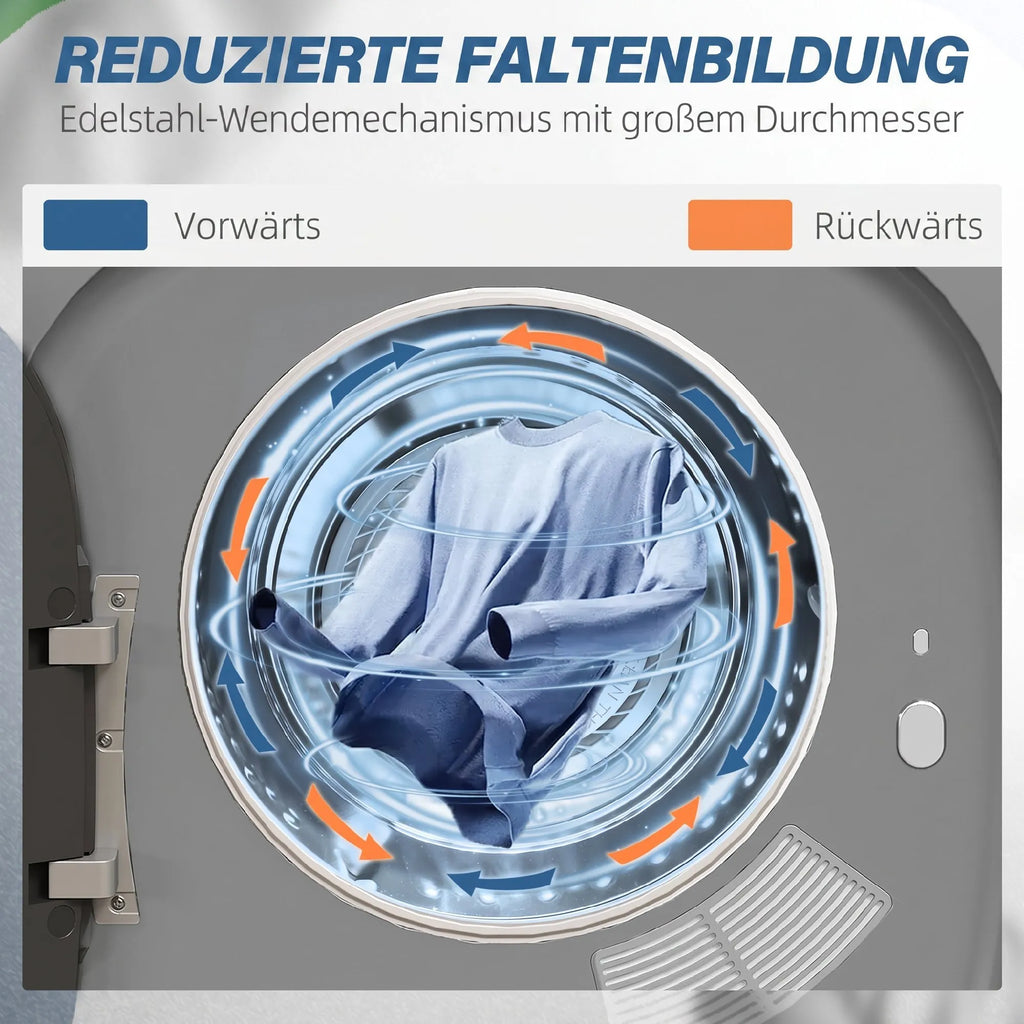 Drabužių džiovyklė, 2,5 kg, 800 W, su išmaniuoju režimu, sidabrinė