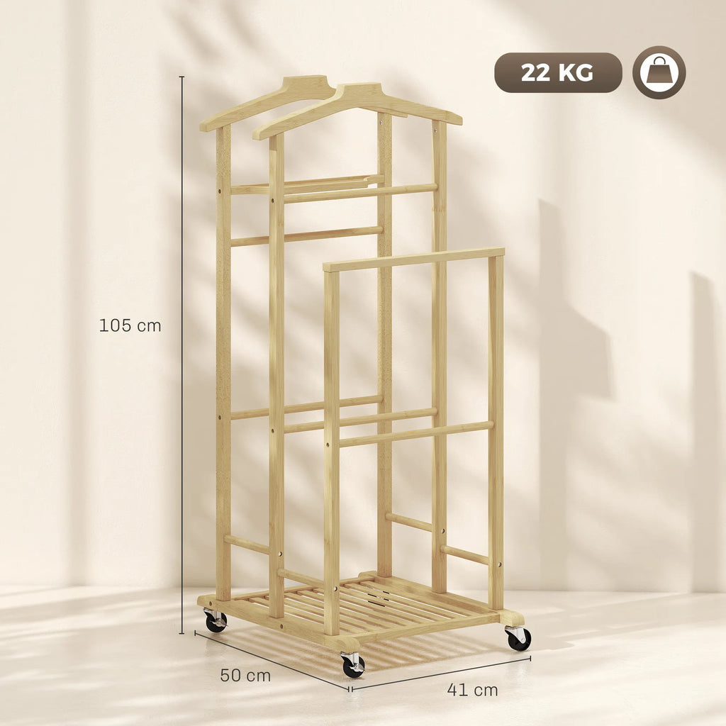 Drabužių stovo matmenų schema: 105x50x41 cm, iki 22 kg apkrova