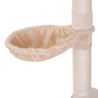 Draskyklė katėms iki lubų, reguliuojamo aukščio, 230–260 cm, smėlio spalvos