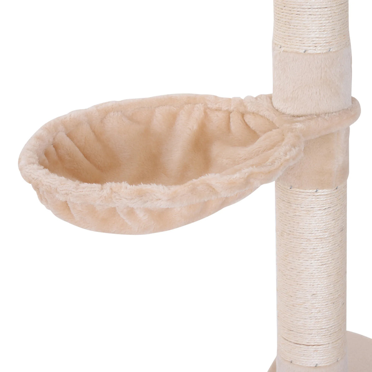 Draskyklė katėms iki lubų, reguliuojamo aukščio, 230–260 cm, smėlio spalvos