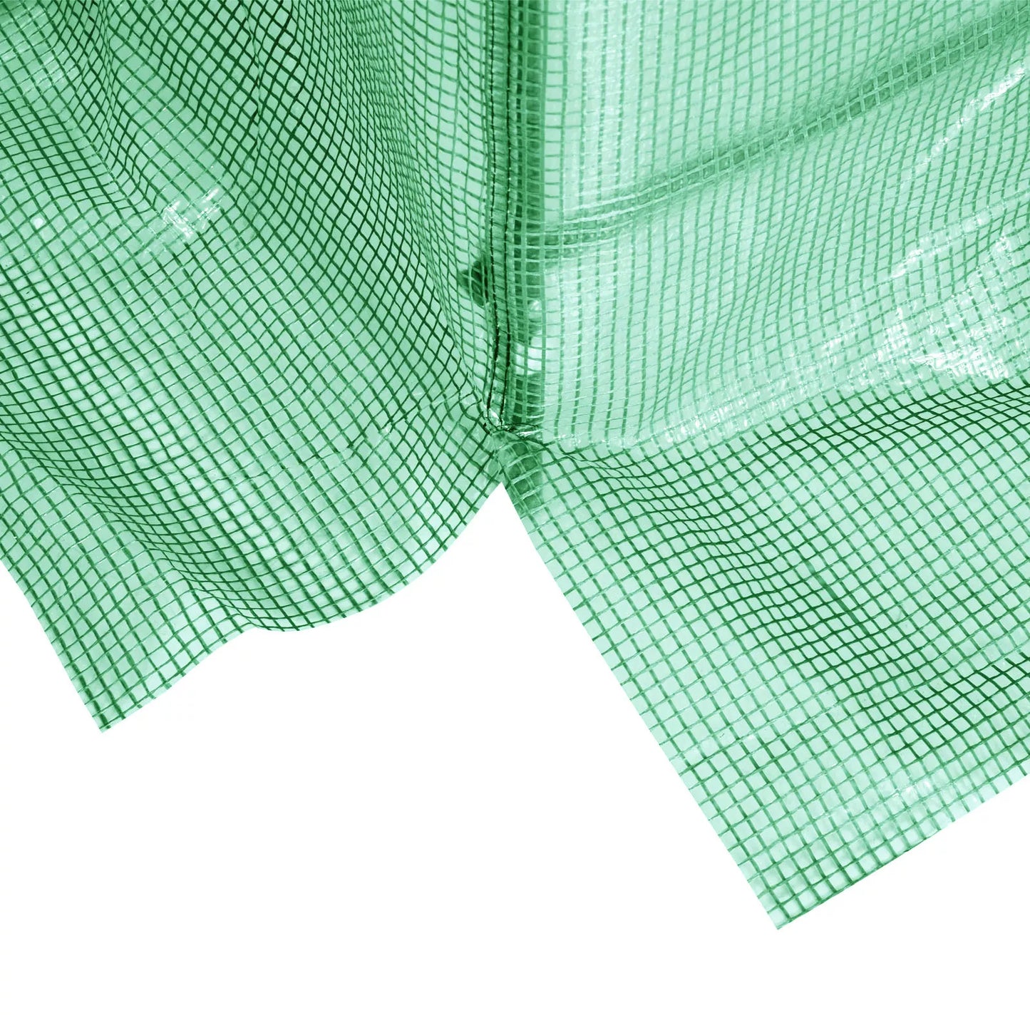 Šiltnamis 245x200x198cm Plėvelinis šiltnamis Pomidorų namelis su durimis, 4 langais, plėvelinis tunelis iš cinkuoto plieno, PE, tvirtas šiltnamis augalų tunelis, įsk. žemės inkarus ir virves, žalias